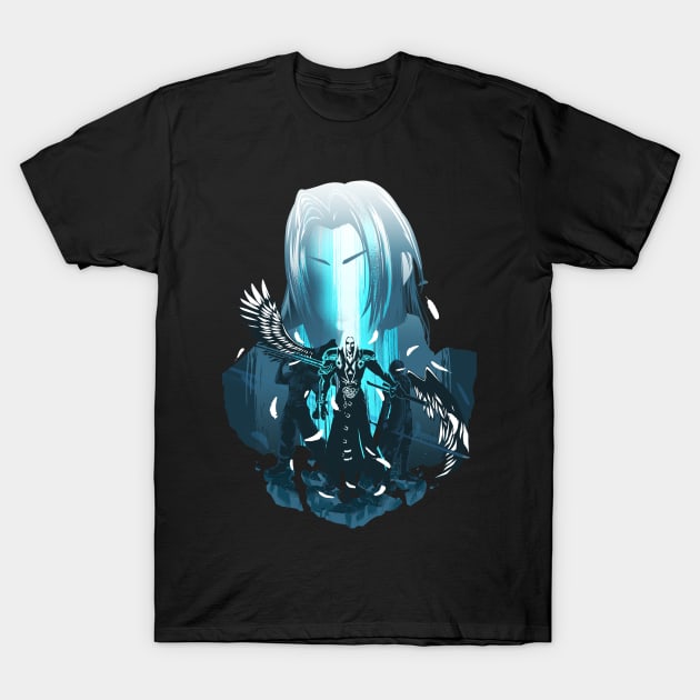 Man with the black cape sephiroth T-Shirt by SourKrispop